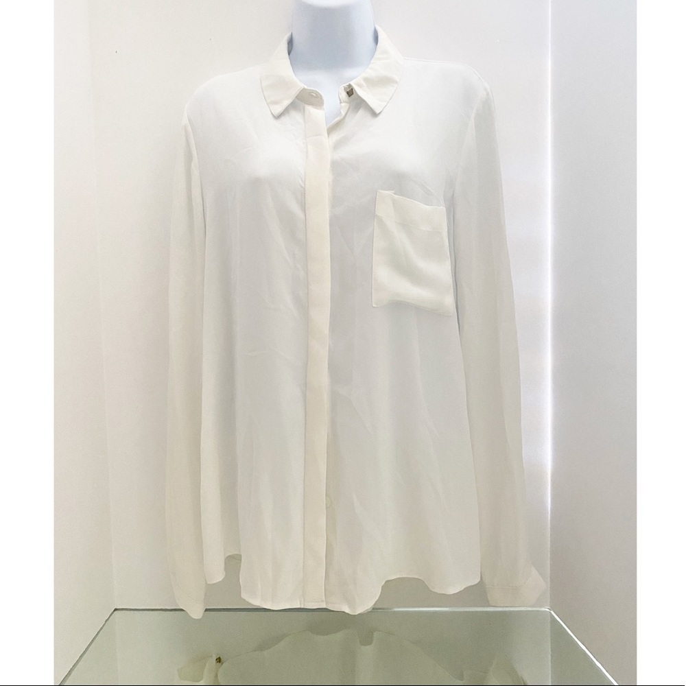Forever 21 Pocket Button Down Blouse